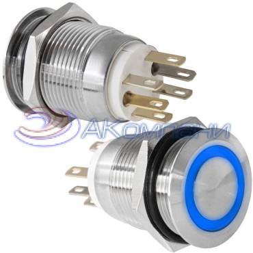 Кнопка антивандальная RUICHI LAS1GQ-11E/B/N on-(off)+off-(on)