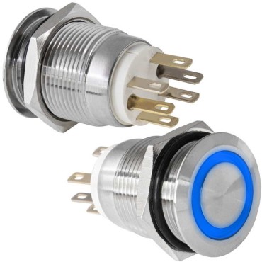 Кнопка антивандальная RUICHI LAS1GQ-11E/B/N on-(off)+off-(on)