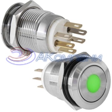 Кнопка антивандальная RUICHI LAS1GQ-11D/G/N on-(off)+off-(on)