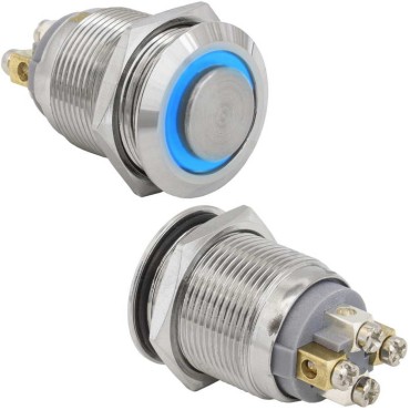 Кнопка антивандальная RUICHI GQ19PH-10ZE/B/N off-(on)