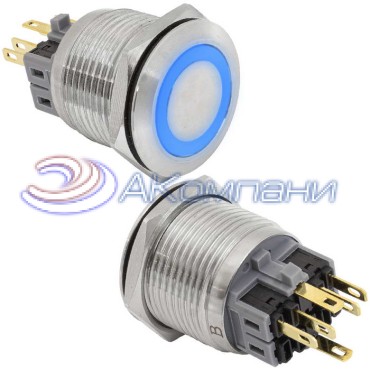 Кнопка антивандальная RUICHI GQ25-11ZE/B/N on-off+off-on