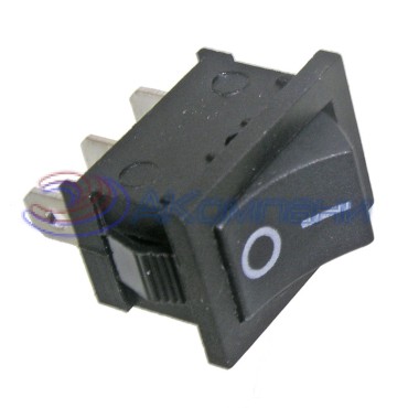 Клавишный переключатель RUICHI MRS-102(A), ON-ON, чёрный