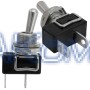 Тумблер двухпозиционный однополюсный RUICHI KN3E-101MP, 46.7х14.5х22.9 мм, ON-OFF, SPST, 6 А, 250 В, 50 мОм, 2 контакта, под пайку