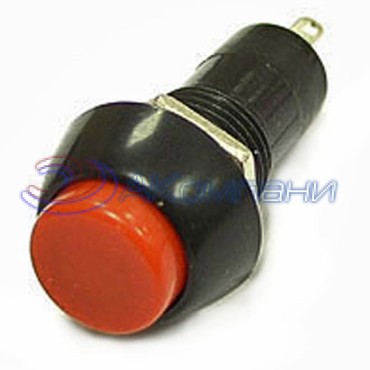 Кнопочный переключатель RUICHI PBS-11A, OFF-ON, красный