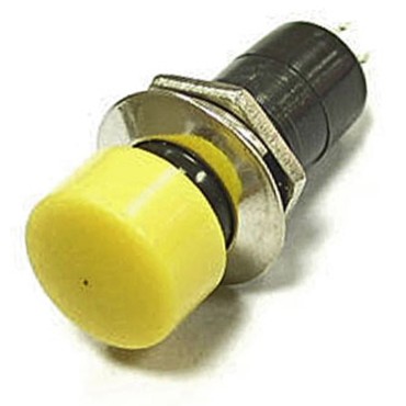 Кнопочный переключатель RUICHI PBS-16C, ON-(OFF), желтый