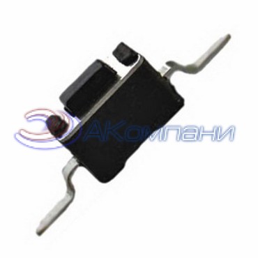 Тактовая кнопка RUICHI KAN3541A-0431B, 6x4.3x4.3 мм, OFF-(ON), 50 мА, 12 В, 100 мОм