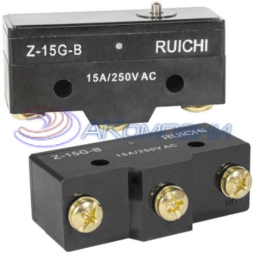 Микропереключатель RUICHI Z-15G-B, ON-(ON) 3P, 15 A, 250 В