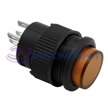Кнопочный переключатель RUICHI R16-503AD-Y с замком