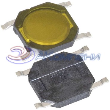 Тактовая кнопка RUICHI IT-1187N, 6.4x5.2x0.8 мм, без толкателя, 50 мА, 12 В, 100 мОм