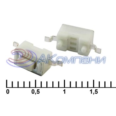 Тактовая кнопка RUICHI IT-1101NE-S, 6x3x3.2 мм, OFF-(ON), 50 мА, 12 В, 50 мОм