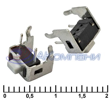 Тактовая кнопка RUICHI IT-1101VA, 5x7.3x4.3 мм, OFF-(ON), 50 мА, 12 В, 50 мОм