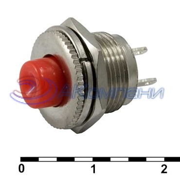 Кнопочный переключатель RUICHI PSW-3-R, 220 В, 0.3 А, 6 мм