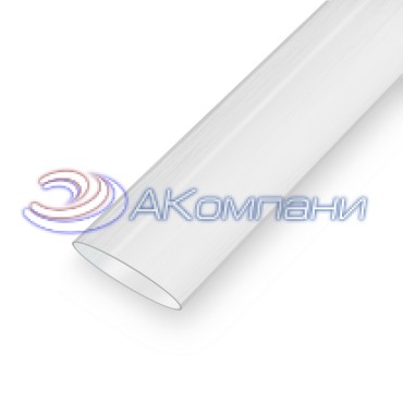 Трубка термоусадочная с клеевым слоем RUICHI ТУТ, 30.0/10.0 мм, усадка 3:1, 1 м, полиолефин, прозрачная