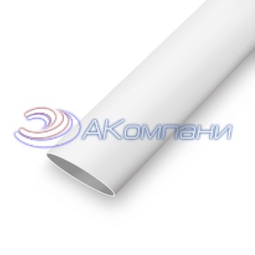 Трубка термоусадочная с клеевым слоем RUICHI ТУТ, 6.0/2.0 мм, усадка 3:1, 1 м, полиолефин, белая