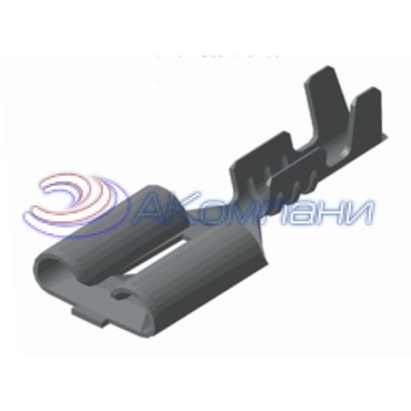 1/02505-01 Наконечник гнездовой 6,3мм, сечение 0,5-1мм2 с монтажным усиком, Хп