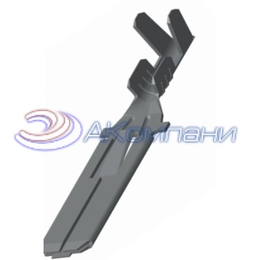 1/02506-02(8004) Наконечник штыревой 6,3мм, сечение 1,25-2,5мм2 с монтажным усиком, Хп