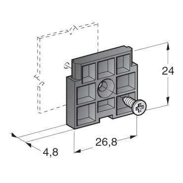 Держатель предохранительной колодки с винтом 0300352 МТА