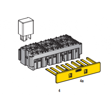 Вторичный замок держателя предохранителя реле MICRORELAY (6) 0301486 MTA