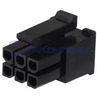 43025-0600 Корпус разъема, розетка, двухрядный, серия Micro-Fit 3.0мм 6 pin