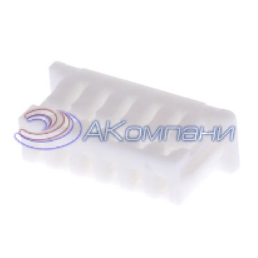 51021-0600 Обжимной корпус разъема PicoBlade, 1 ряд, 6 pin, шаг 1,25 мм, натуральный