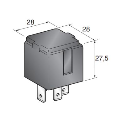 Реле MAXI 12V 50A NA NERO 0603050 MTA