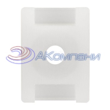Площадка под хомуты (22x16) с монтажным отверстием М4 белая (100шт.) EKF PROxima