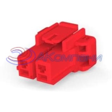 1-1376388-2, Разъем CONN PLUG HSG 2POS 5.00MM RED
