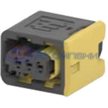 1-1418448-1 Герметичный корпус автомобильного разъема HDSCS AMP MCP 1.5K, гнездо "мама" 3 контакта черный