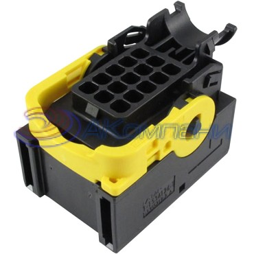 1-1534126-1 Герметичный корпус автомобильного разъема HDSCS AMP MCP 2.8K, гнездо "мама" 15 контактов черный