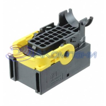 1-1534127-1 Герметичный корпус автомобильного разъема LEAVYSEAL AMP MCP 2.8, вилка "мама" 21 контакт черный