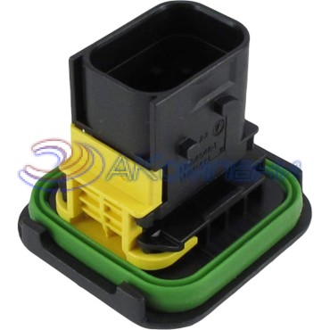 1-1564546-1, Автомобильный разъем, 2POS,TAB 5.8X0.8,TAB HSG,ASSY черный