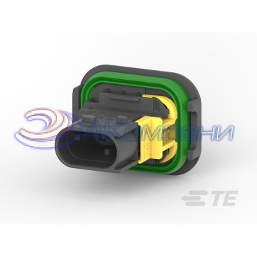 1-1703841-1 Корпус разъема вилка HDSCS 2 контакта, MCP 2.8X0.8мм черный