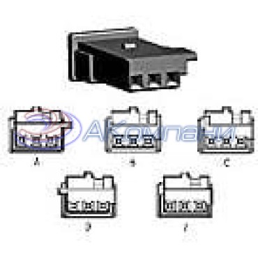 1-1718346-1, Корпус разъема MQS гнездо на кабель 3pin черный