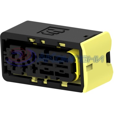 1-2299782-1, Корпус разъема 8POS,MIXED,REC HSG, ASSY,SLD black