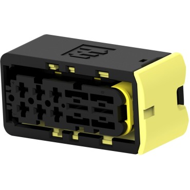 1-2299782-1, Корпус разъема 8POS,MIXED,REC HSG, ASSY,SLD black