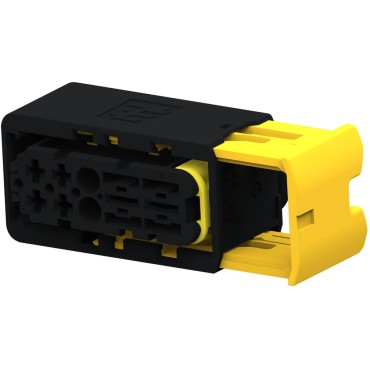 1-2299782-2, Корпус разъема 8POS,MIXED,REC HSG, ASSY,SLD black
