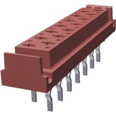 1-338068-6, Разъем типа плата-плата, вертикальный, 1.27 мм, 16 контактов, Гнездо, Серия Micro-MaTch