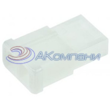 1-480318-0, Корпус разъема, Штекер, 2 контакта, 5.08 мм, серия Commercial MATE-N-LOK белый