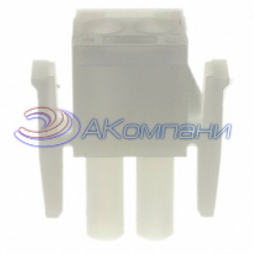 Корпус разъема вилка MATE-N-LOK UL94V-0, 6.35 мм, 2 контакта 350777-1 Tyco Electronics