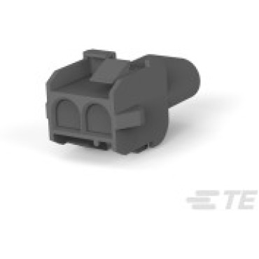 1-480699-8, Корпус разъема розетка MATE-N-LOK UL94V-2, 6.35 мм, 2 контакта серый