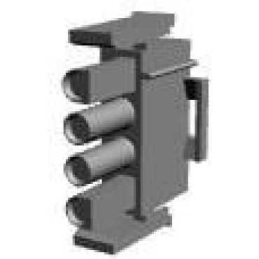 1-480702-1, Корпус разъема вилка MATE-N-LOK UL94V-2, 6.35 мм, 4 контакта коричневый