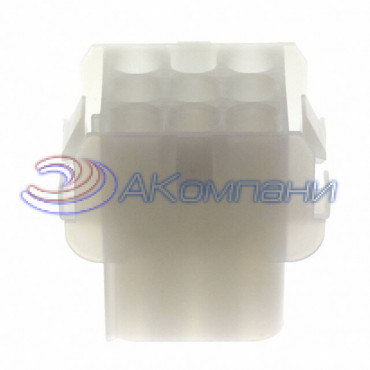 Корпус разъема розетка MATE-N-LOK UL94V-2, 6.35 мм, 9 контактов 1-480707-0 Tyco Electronics