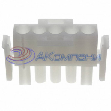 Корпус разъема вилка MATE-N-LOK UL94V-0, 6.35 мм, 5 контактов 350809-1 Tyco Electronics