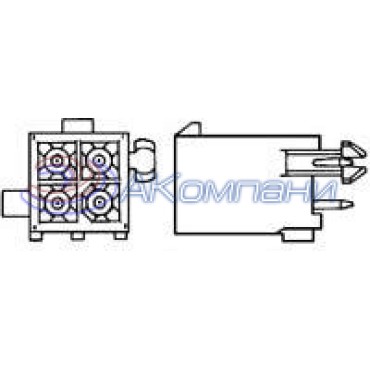 1-770621-0, Разъем 12P MINI UMNL DBL ROW HDR ASSY
