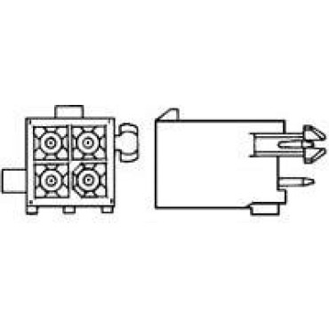 1-770621-0, Разъем 12P MINI UMNL DBL ROW HDR ASSY