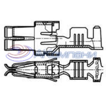 1-964334-1, Контакт гнездо STD-POW-TIM KONTAKT 11-13 AWG