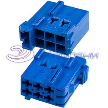 1-965640-1, Корпус разъема, Гнездо, 6 выводов, 5 мм, Junior Power Timer синий