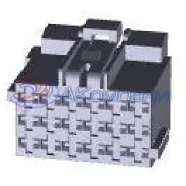 1-965640-2, Корпус разъема, Гнездо, 6 выводов, 5 мм, Junior Power Timer коричневый