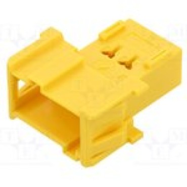 1-965641-6, Корпус разъема вилка JPT, MCP 2.8, 5 мм, 6 контактов желтый