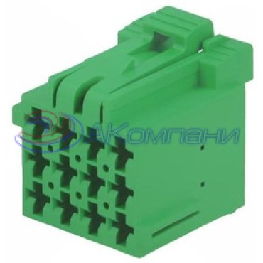 1-967622-1, Корпус разъема, Гнездо, 12 выводов, 5 мм, Junior Power Timer зеленый
